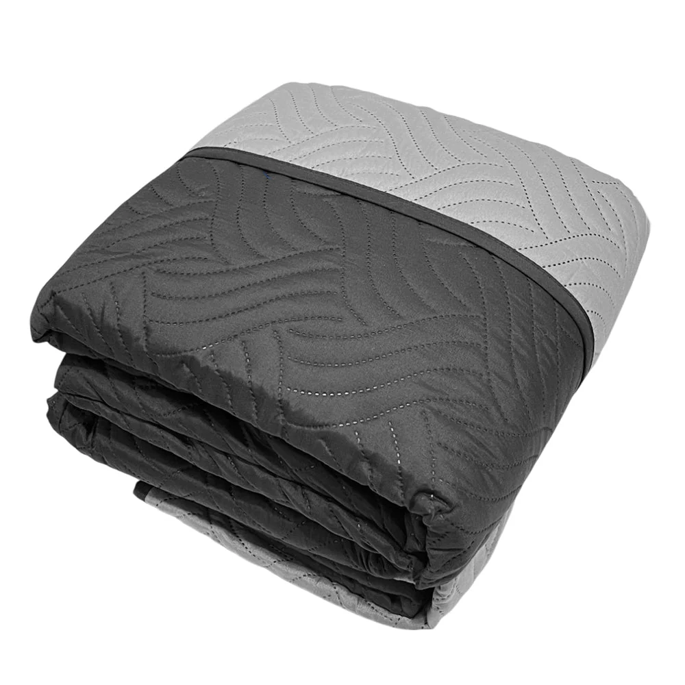 Protector de Sofá Reversible Home Elegance Wave 3 Piezas / Black-Charcoal - Image 3