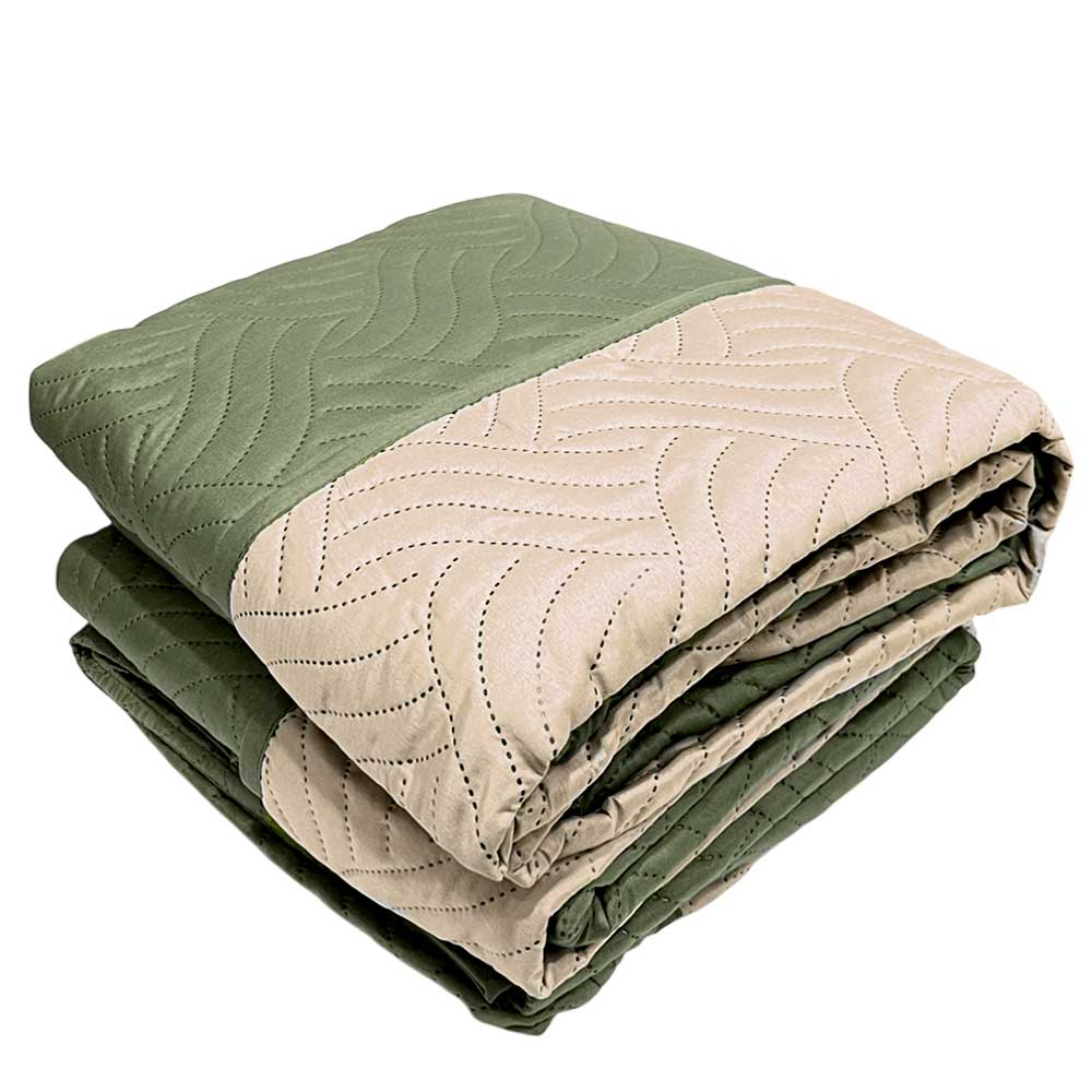 Protector de Sofá Reversible Home Elegance Wave 3 Piezas / Sage-Taupe - Image 3