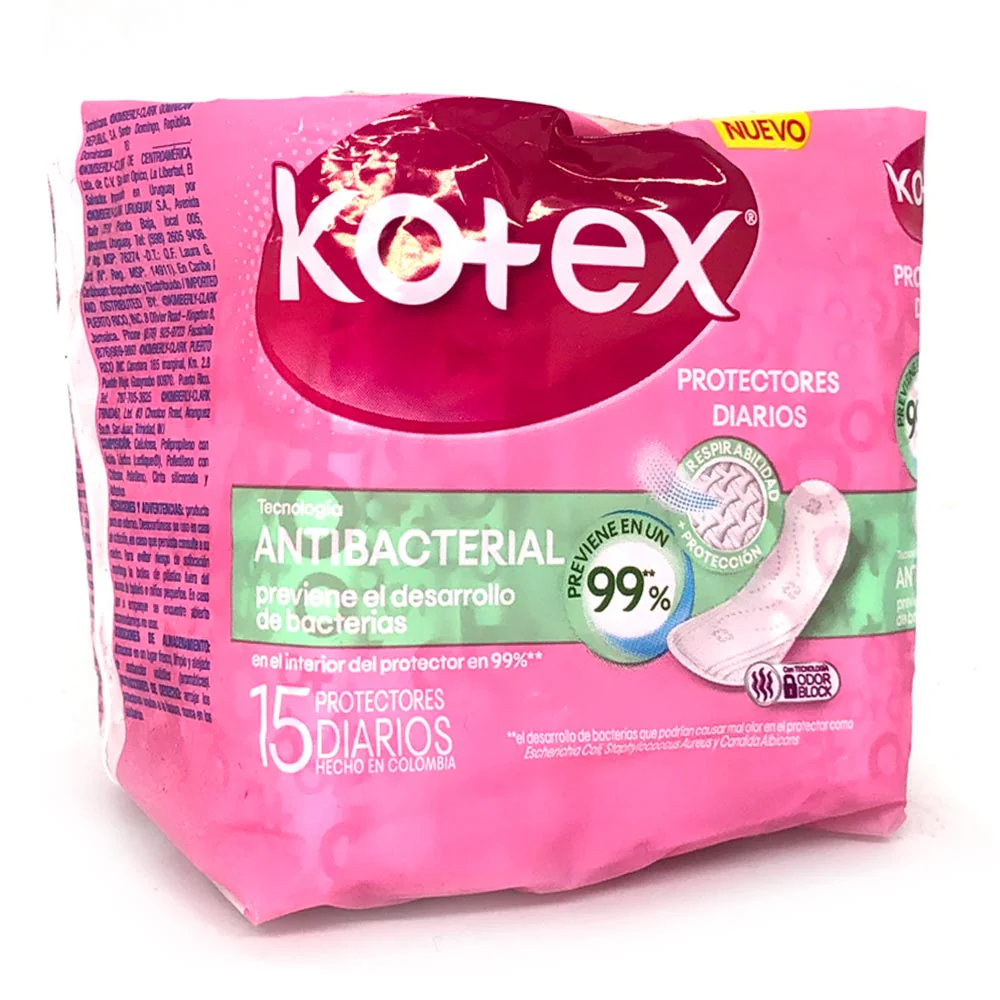 Protector Diario Kotex Antibacterial 15 Unidades