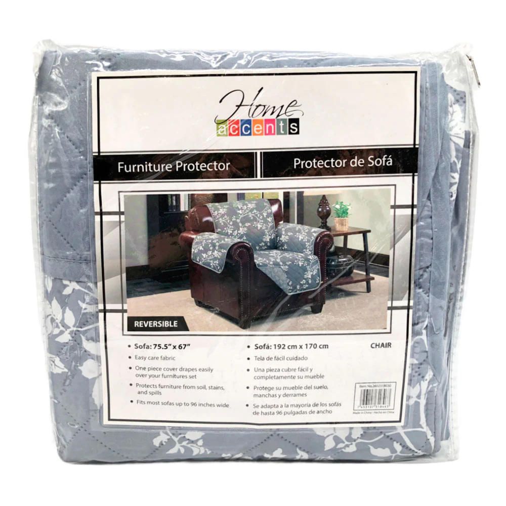 Protector Para Sofá Home Accents 1 Puesto Reversible - Gris