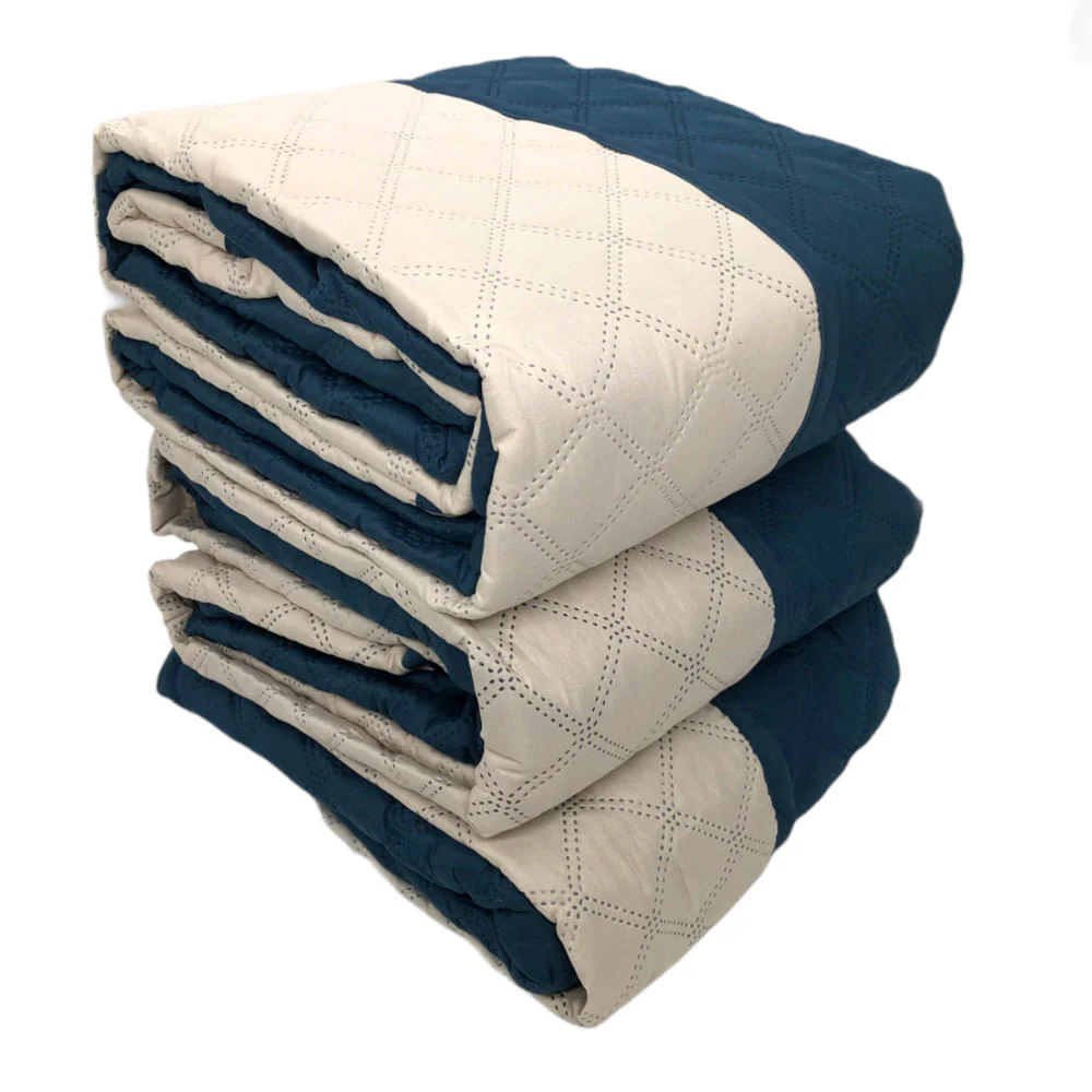 Protector Para Sofá Home Accents 3 Piezas Reversible - Azul Marino