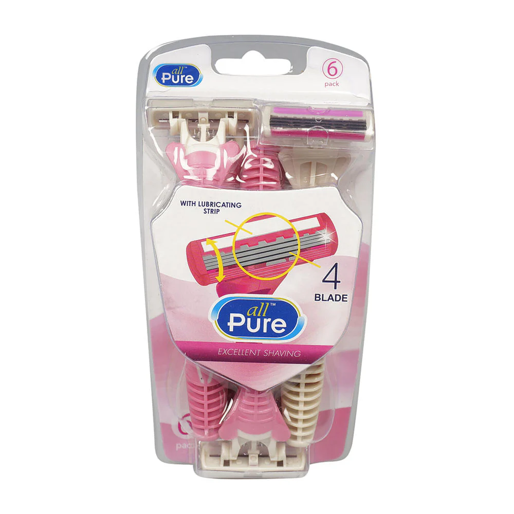 Rasuradora All Pure Dama 6 Piezas