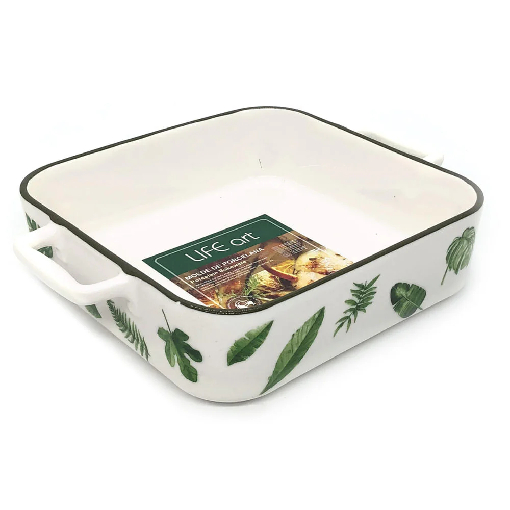 Refractario Life Art de Porcelana 27 cm x 21 cm