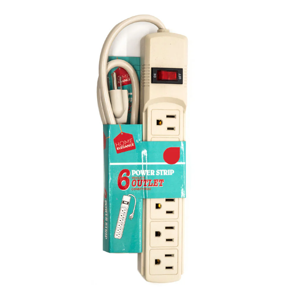 Regleta Eléctrica Home Elegance de 6 Conectores
