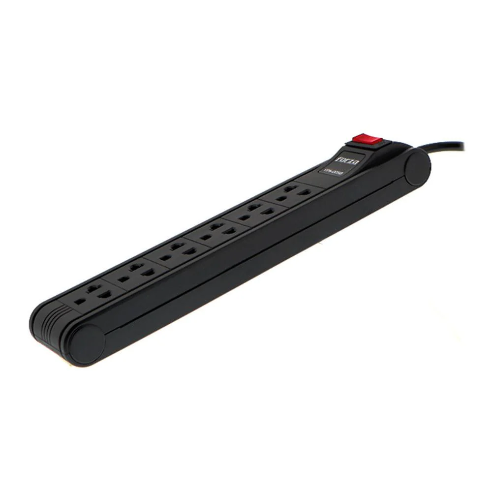 Regleta Forza 6 Salidas 110/220V Blk