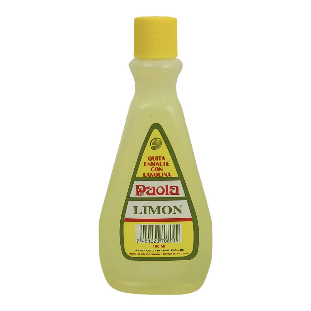 Removedor de Esmalte Paola Con Limon 100 ml
