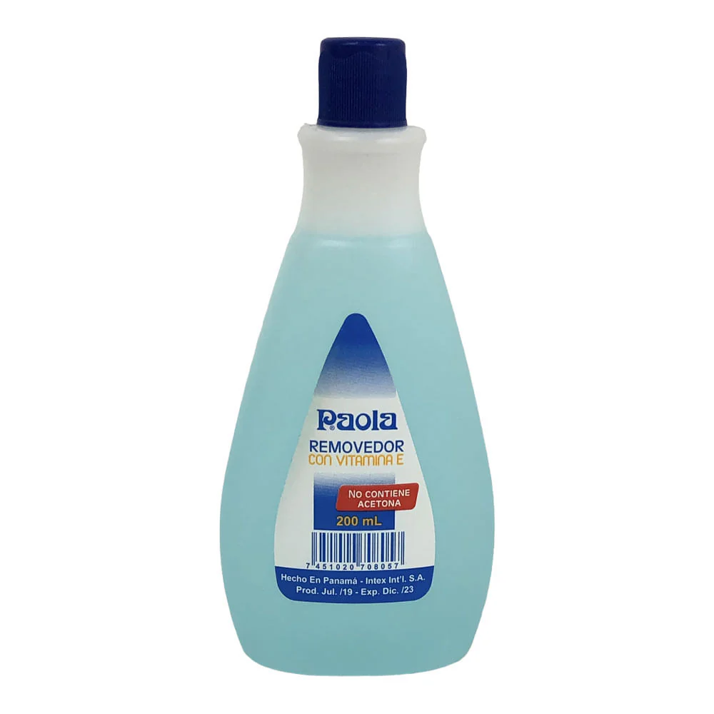Removedor de Esmalte Paola Con Vitamina E 200 ml