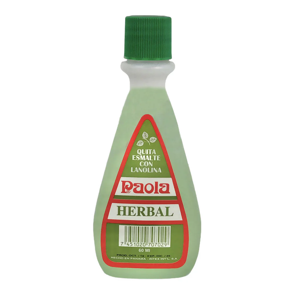 Removedor de Esmalte Paola Herbal 60 ml
