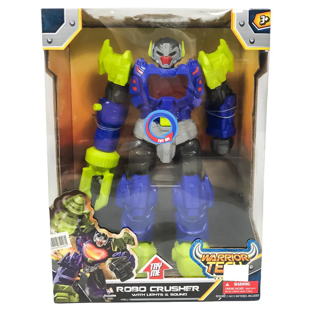 Robo Warrior Tech Extreme Crusher Con Luces y Sonido - Surtido