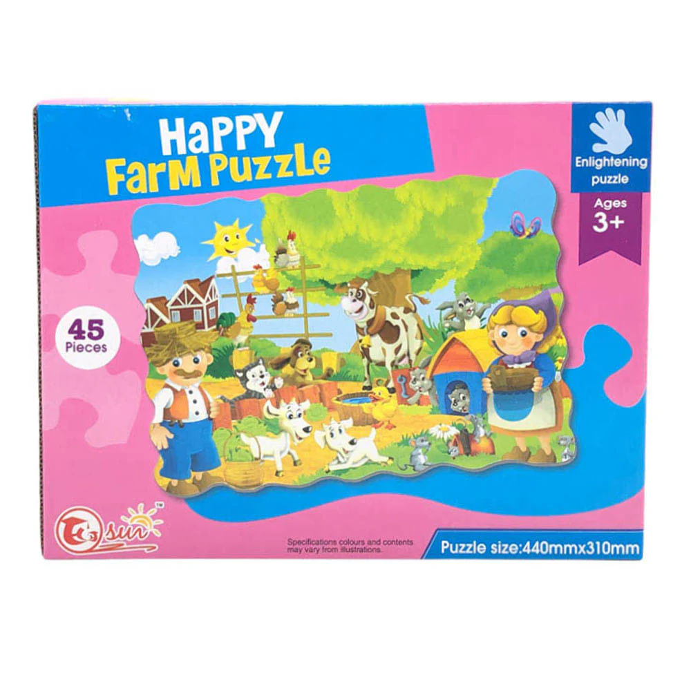 Rompecabezas Happy Farm Jumbo 45 Piezas