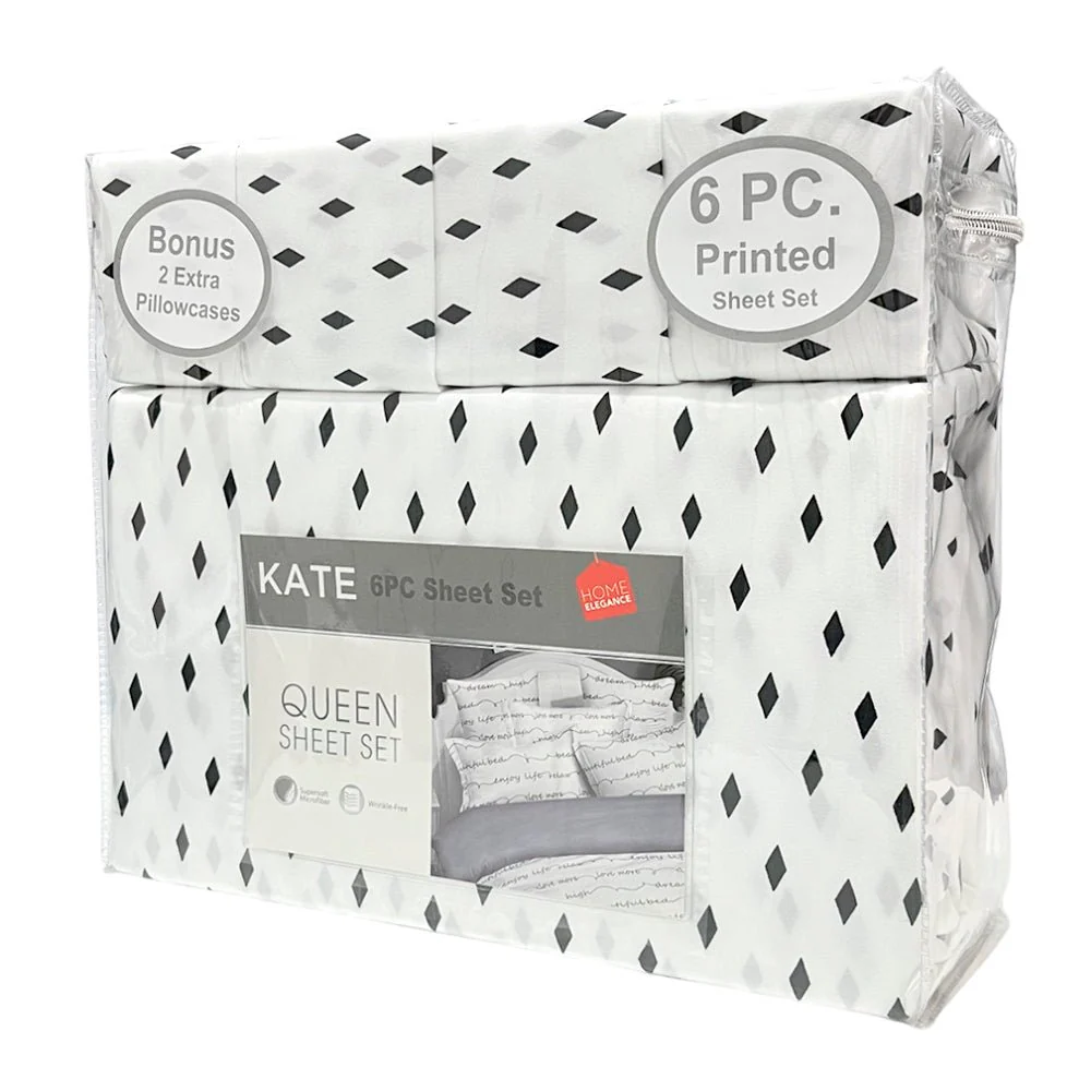 Sábana Estampada Queen Home Elegance Kate 6 Piezas - Surtido - Image 5