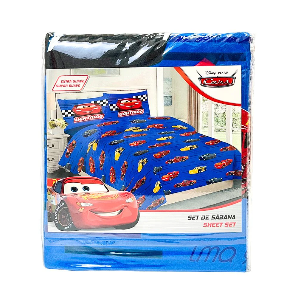 Sábana Full 4 Piezas Cars Infantil