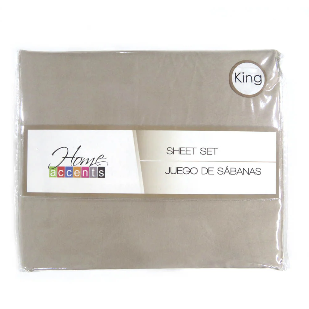 Sabana Home Accents Set de 4 Piezas - KING