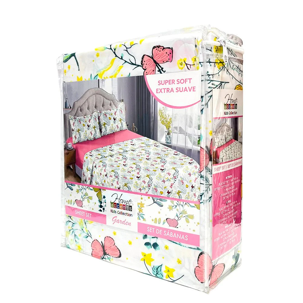 Sábana Twin Set 3 Piezas Garden Infantil Home Accents - Image 3