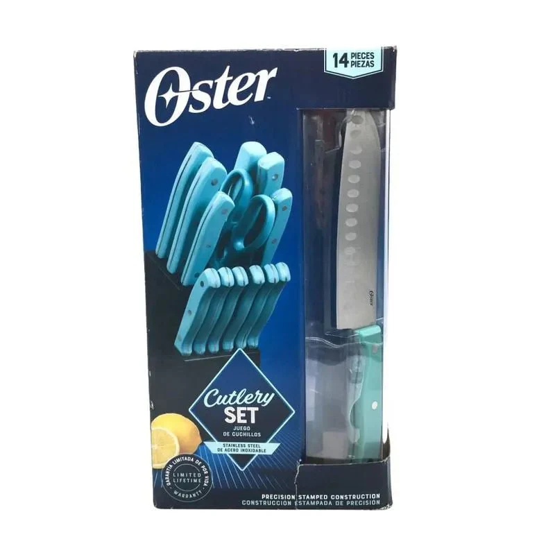 Set De Cuchillos Oster 14 Piezas Aqua - Image 3