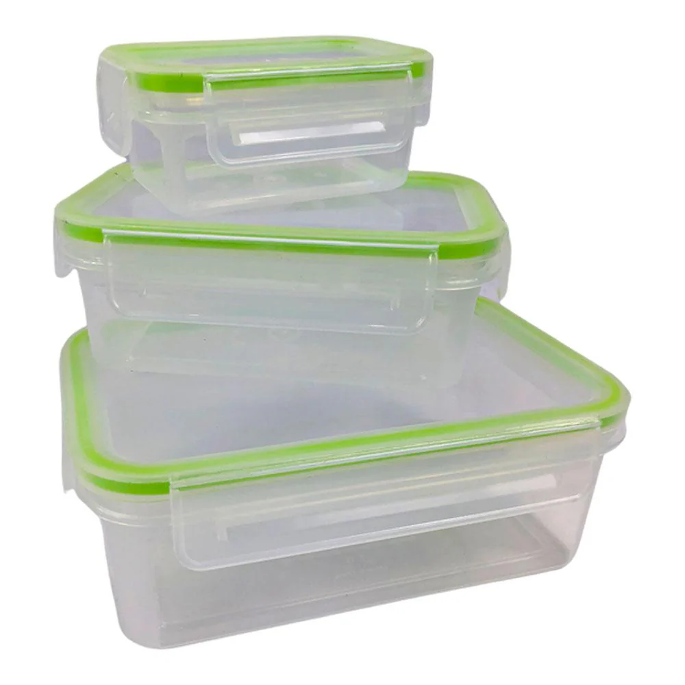 Set de Envases Click and Lock Para Almacenaje con Tapa 6 Piezas