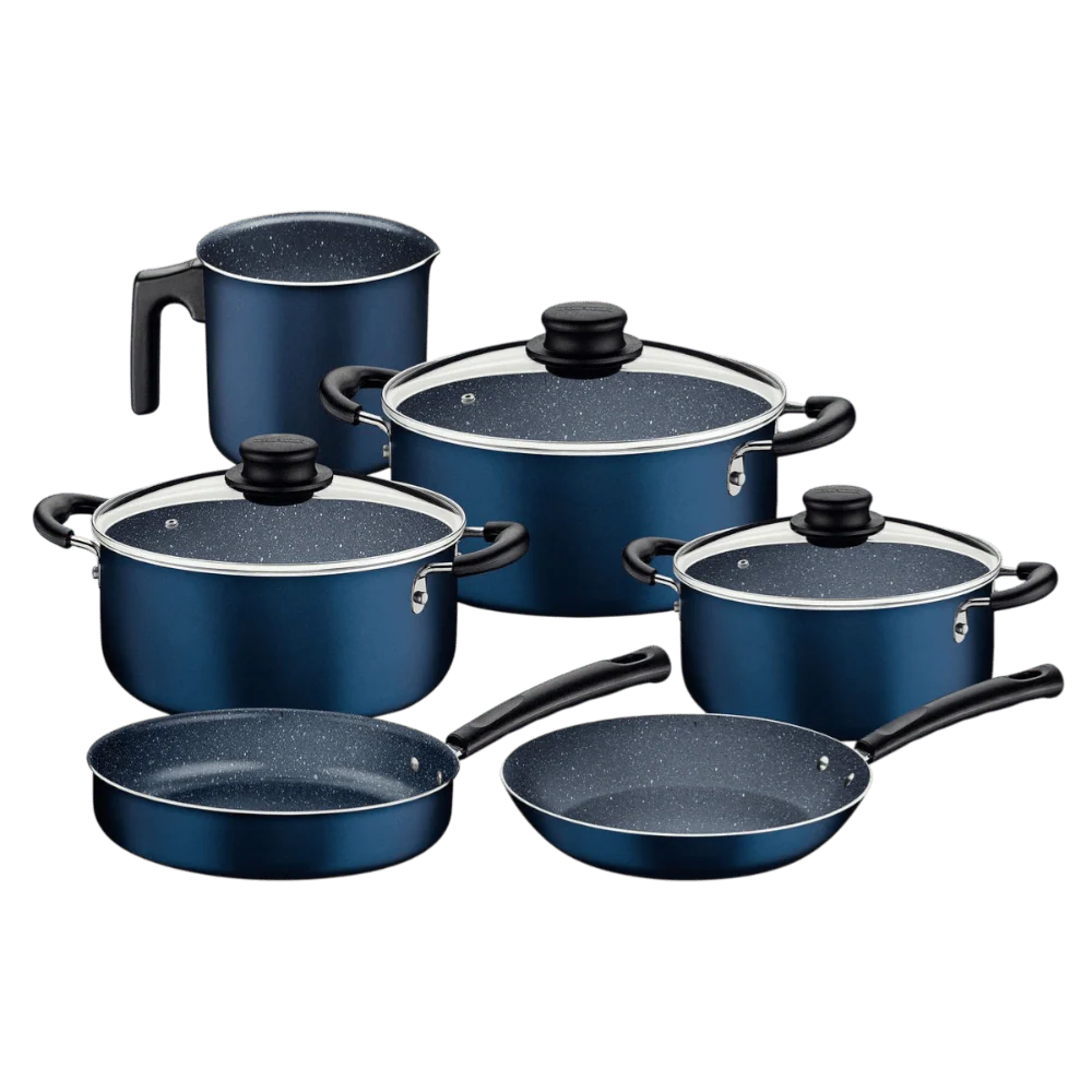 Set De Ollas Tramontina Azul 9 Piezas