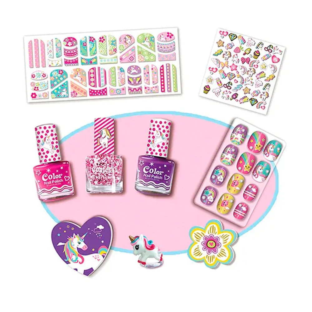Set Manicure Uñas Brillantes Bling Bling Nail
