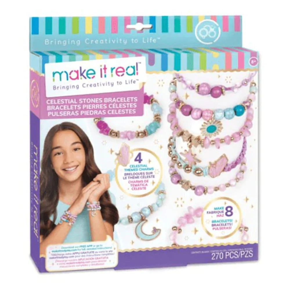 Set Para Crear Pulseras / Piedras Celestiales / Make It Real