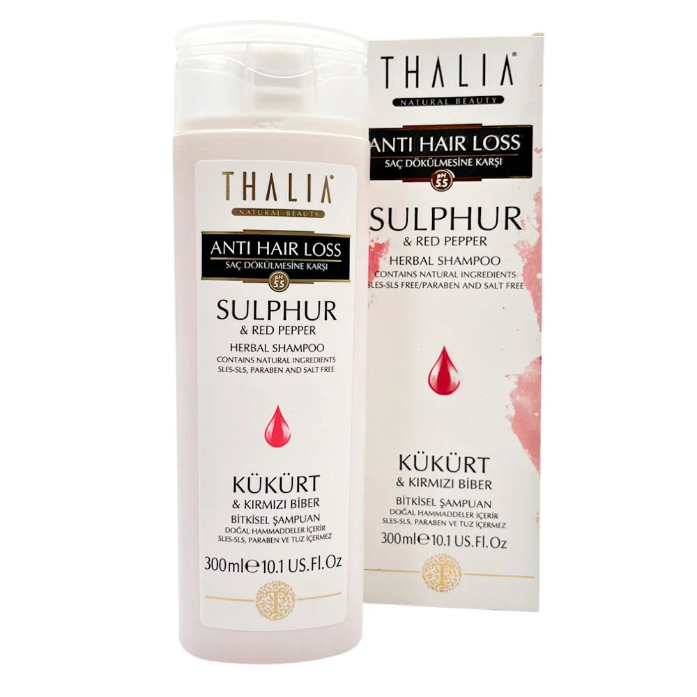 Shampoo Herbal Thalia Anticaída Con Azufre y Pimienta Roja - 300 ml - Image 2