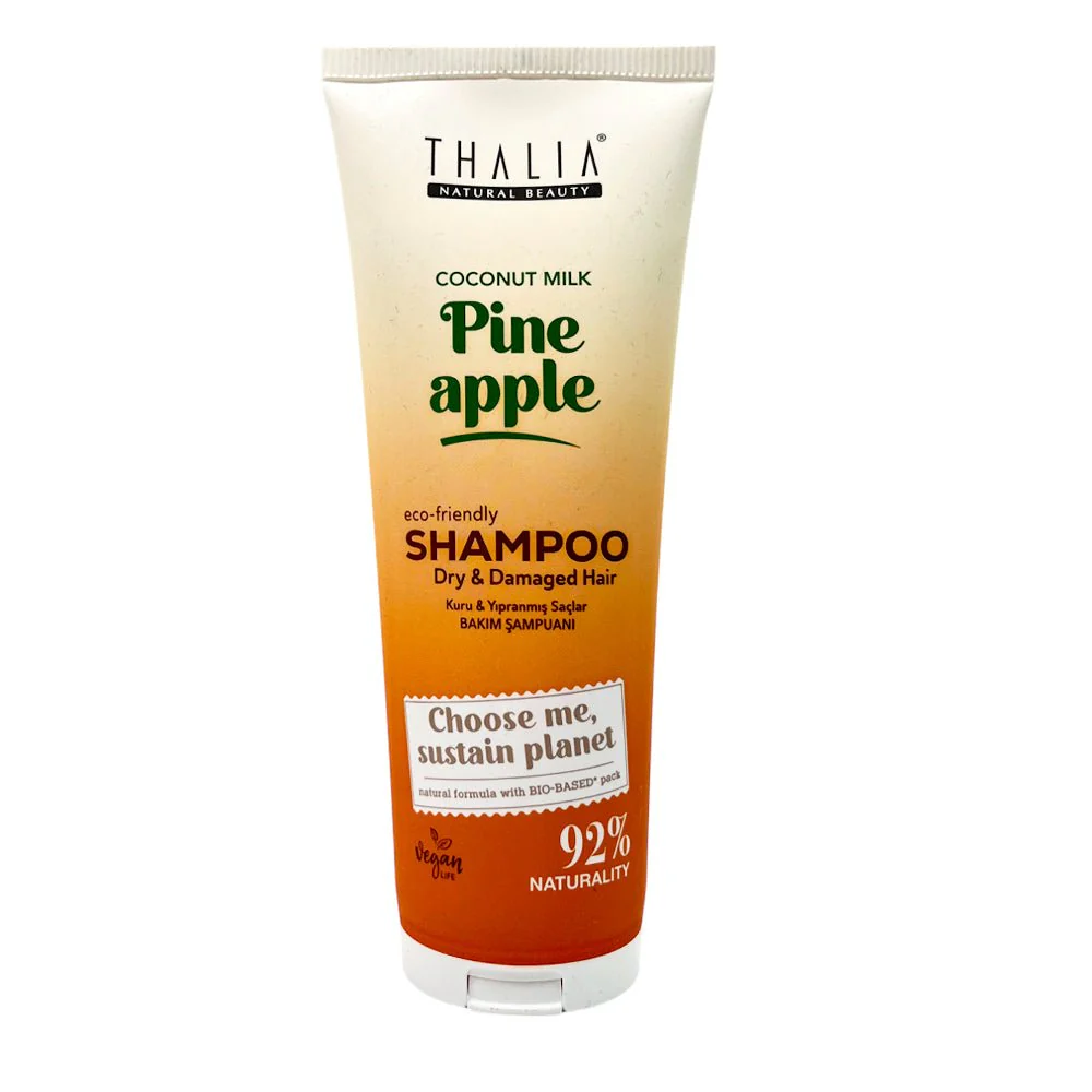 Shampoo Thalia Para Cabello Seco Y Dañado Con Extracto de Piña & Coco - Image 2