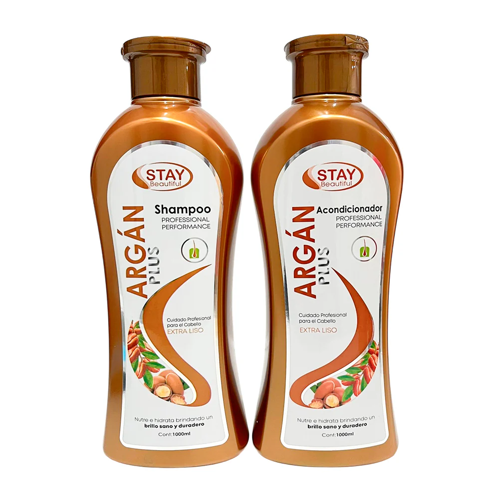 Shampoo y Acondicionador Stay Beautiful con Aceite de Argan 1000 ml