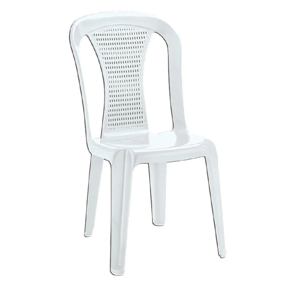 Silla de Plástico / Rimax Reciclado / Samba / Blanca / Sin Brazos