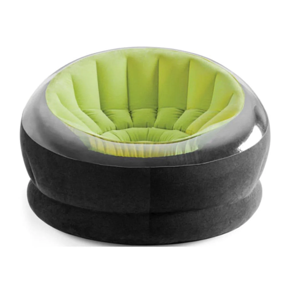 Silla Inflable Intex 44" x 43" x 27" Air Furniture Verde/Negro - Image 2