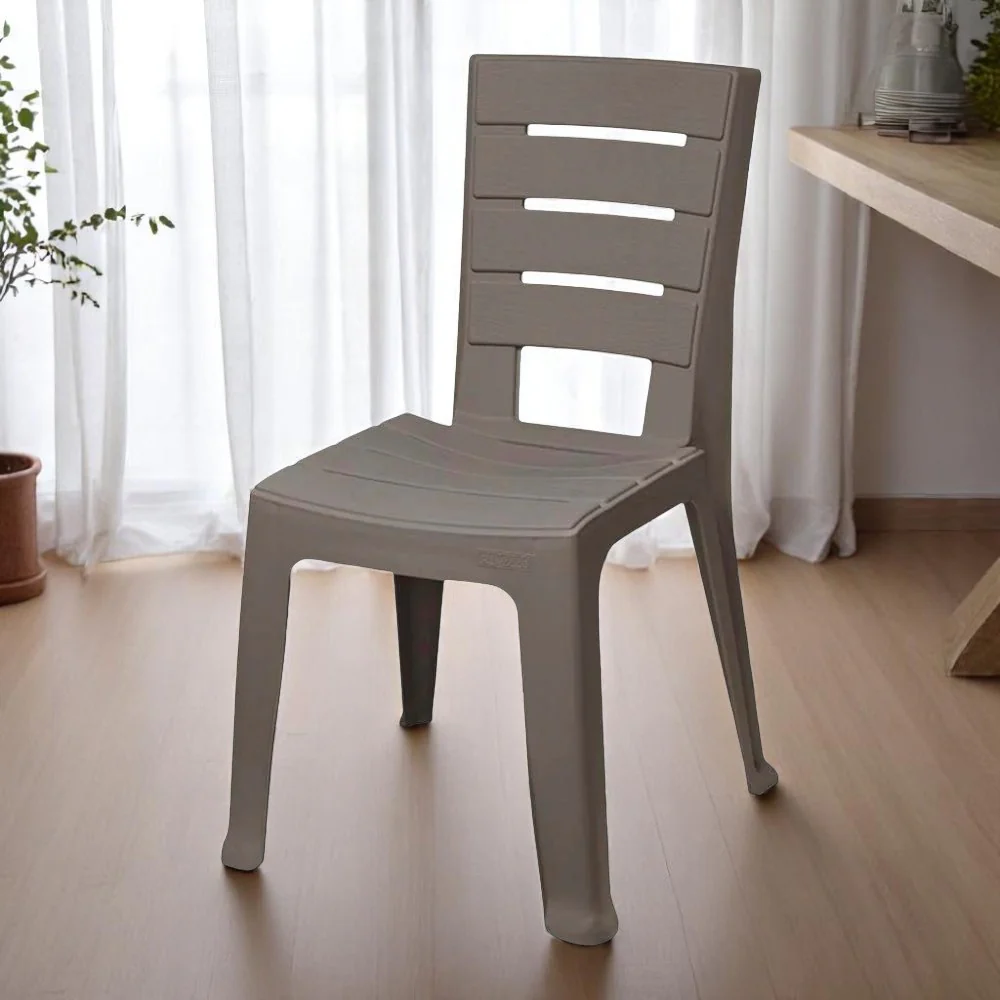 Silla Plástica / Rimax / Barú / Sin brazos / Mocca