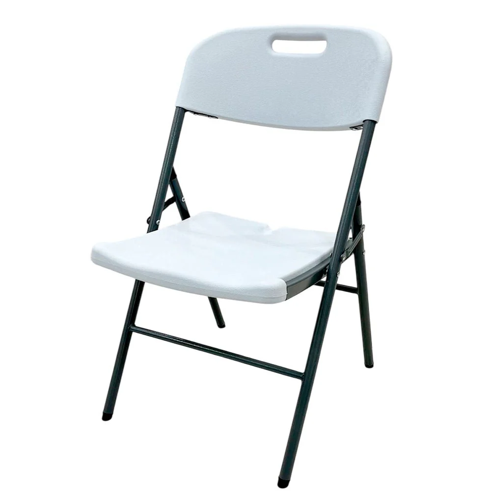 Silla Plegable De Plástico y Metal / Home / Blanco - Image 2