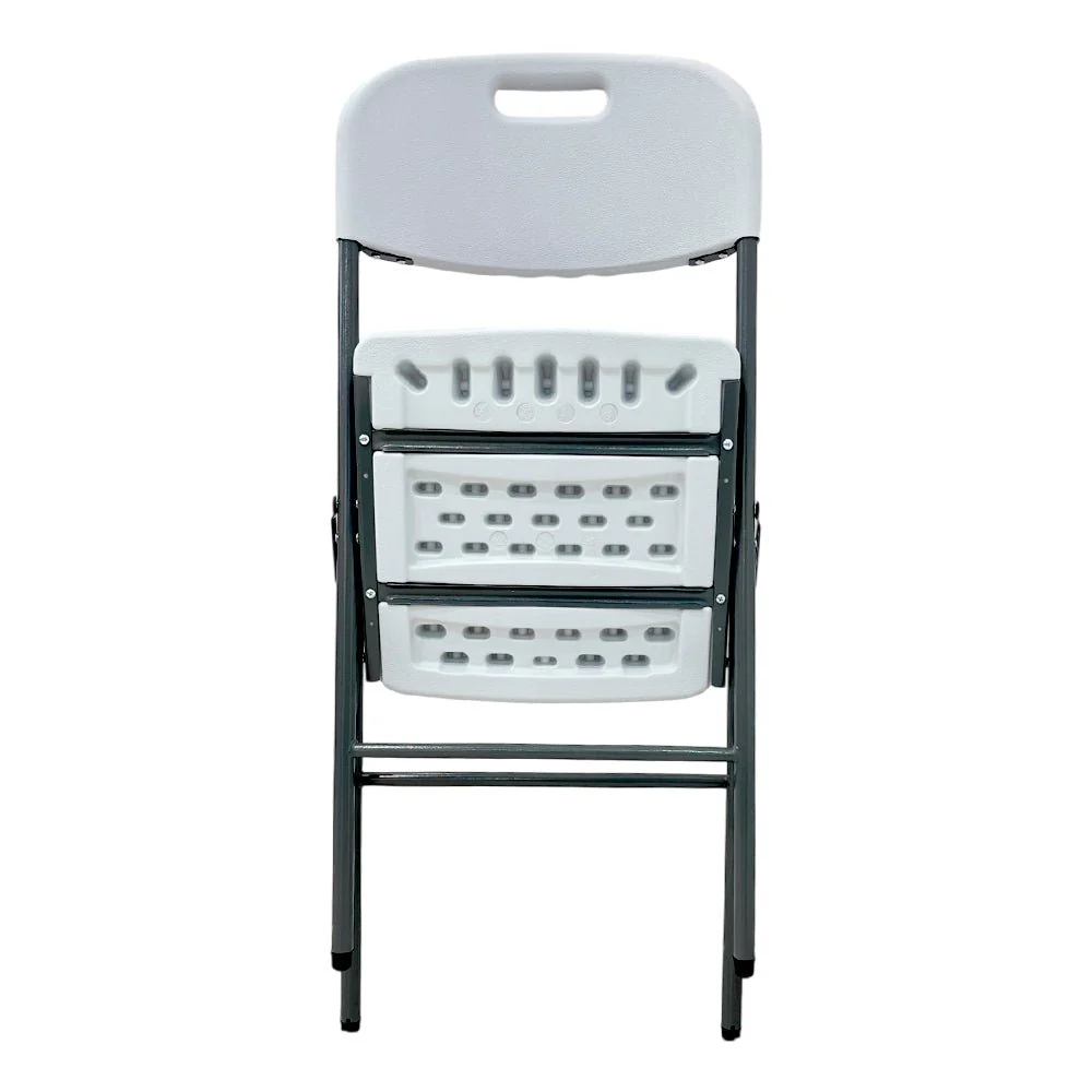 Silla Plegable De Plástico y Metal / Home / Blanco - Image 3