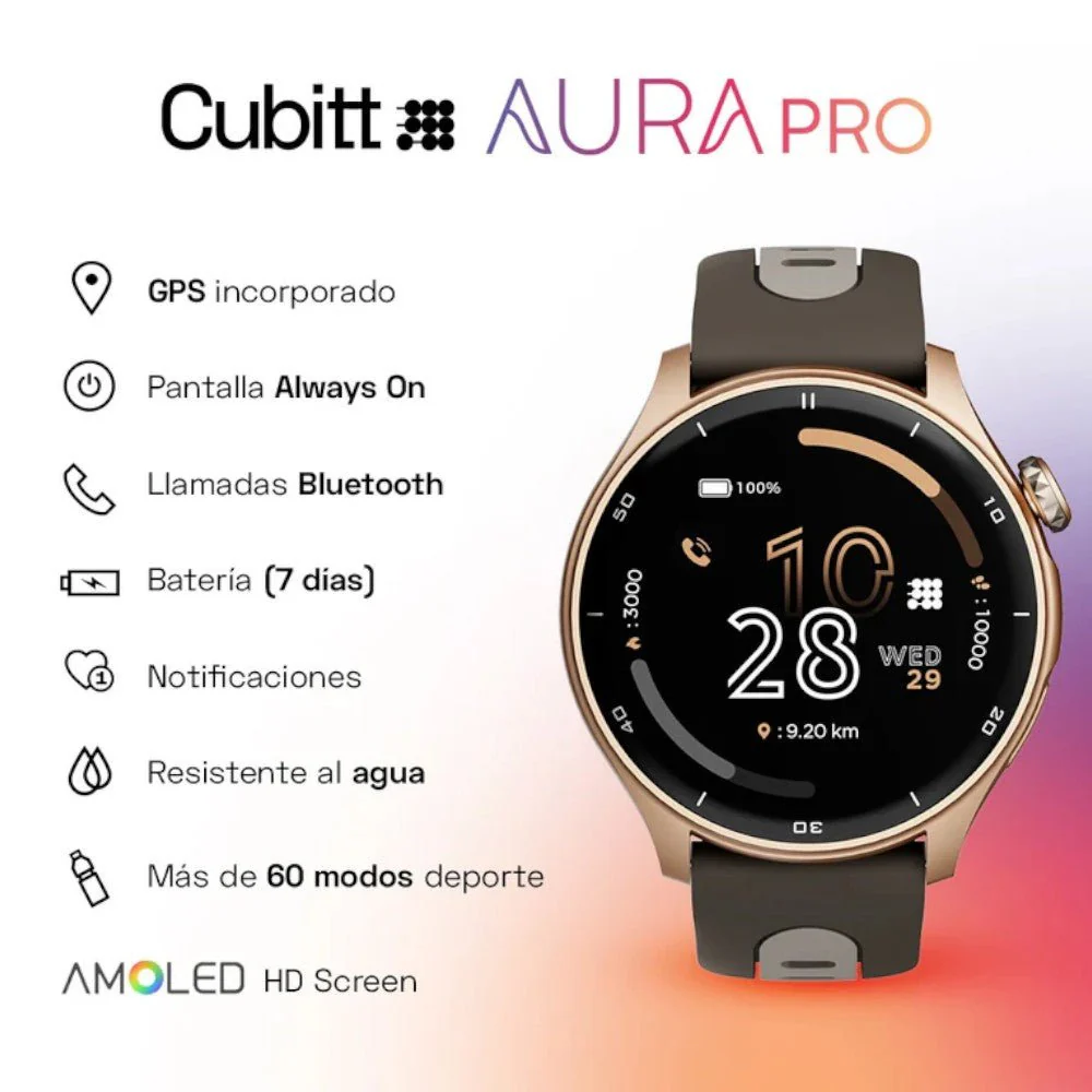 Smartwatch Aura Pro Cubitt Mocha Brown - Image 5