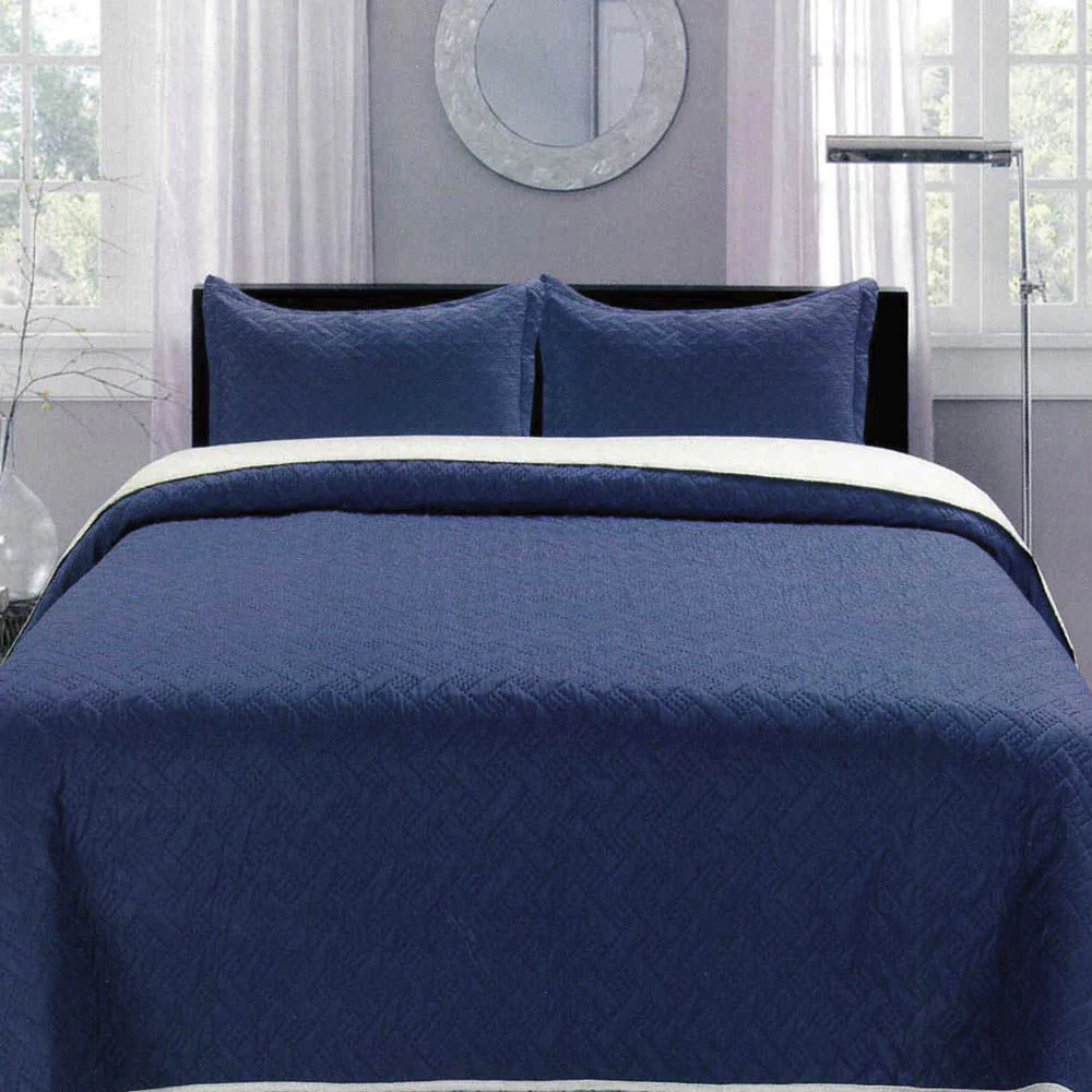 Sobrecama Reversible Home Accents Set de 3 Piezas - FULL