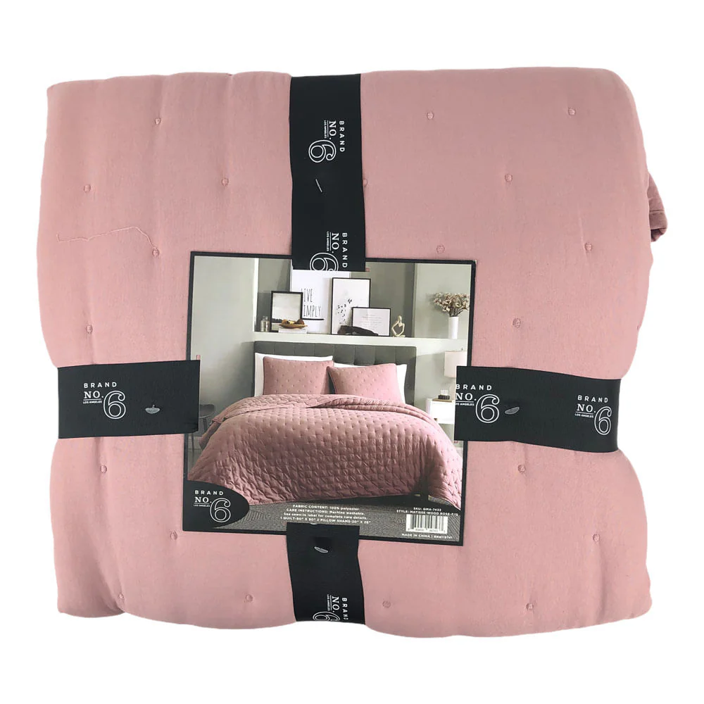 Sobrecama Sl Home Fashion Matisse 3 Piezas Rosa - Full/Queen