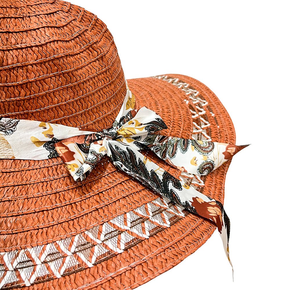 Sombrero de Playa Cattani Para Dama / Ala Corta 12 cm / Con Lazo / Surtido - Image 3