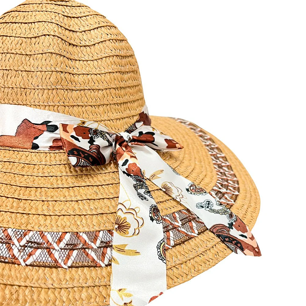 Sombrero de Playa Cattani Para Dama / Ala Corta 12 cm / Con Lazo / Surtido - Image 6