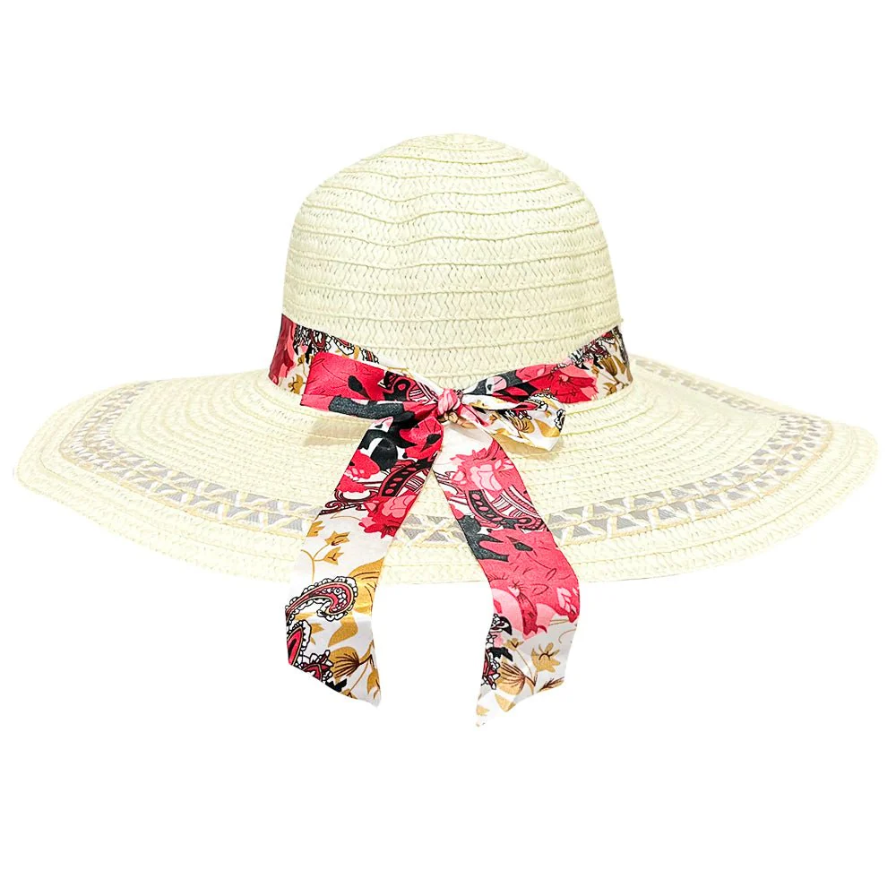 Sombrero de Playa Cattani Para Dama / Ala Corta 12 cm / Con Lazo / Surtido - Image 8