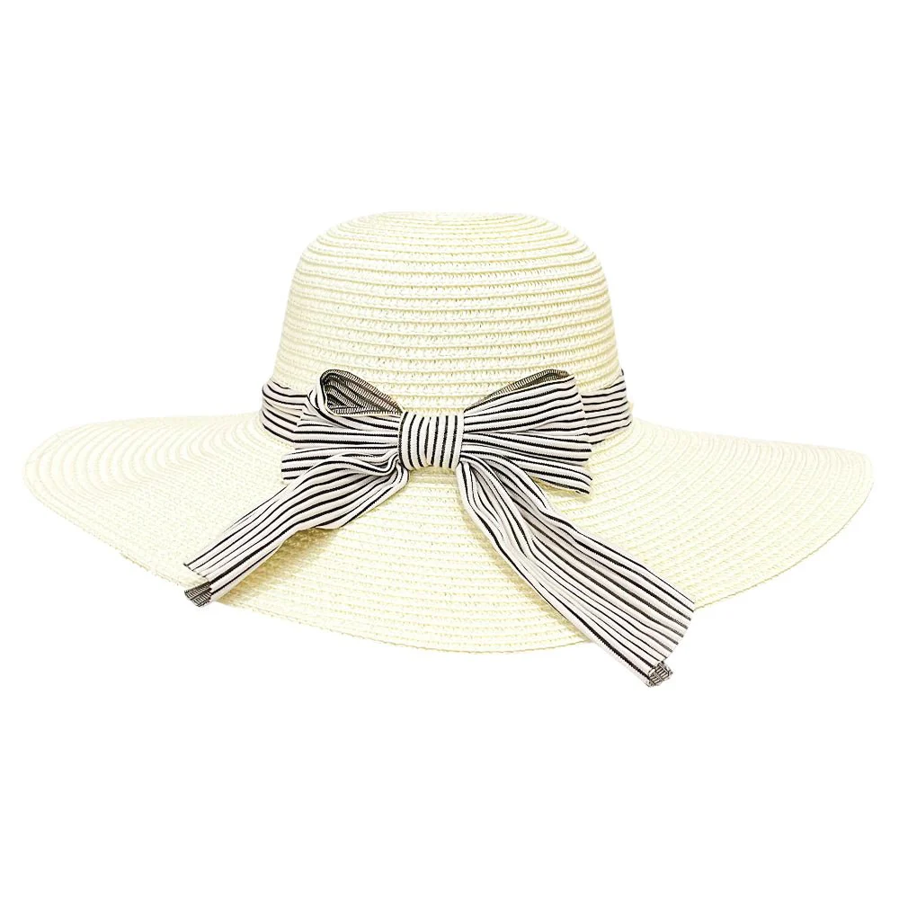 Sombrero de Playa Cattani Para Dama / Ala Corta / Lazo / Surtido