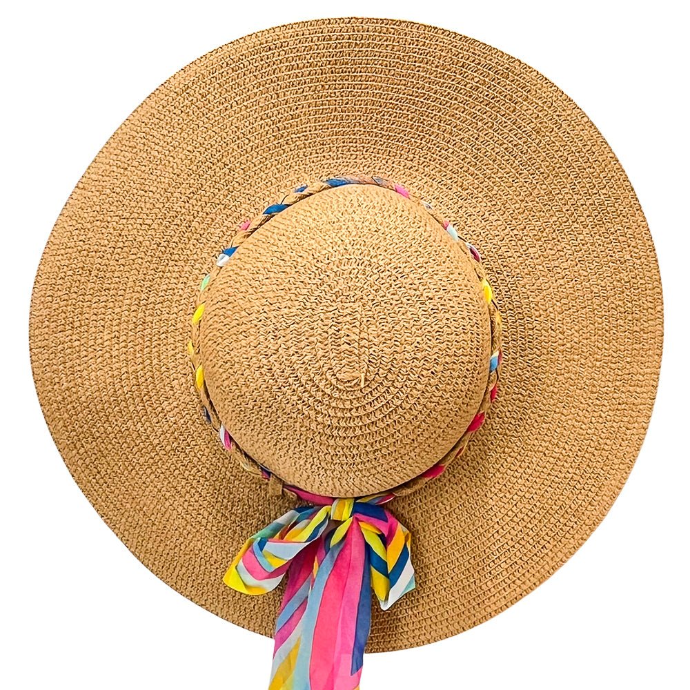 Sombrero de Playa Divine Para Dama / Ala Larga de 12 cm / Surtido