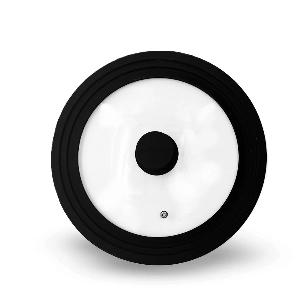 Tapa De Vidrio Con Silicon Para Olla 28 CM - Image 2