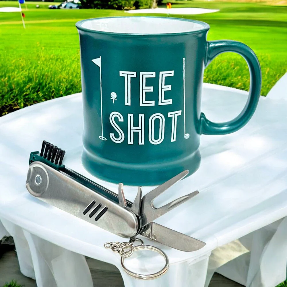 Taza de Cerámica Home Elegance Con Accesorios - Verde