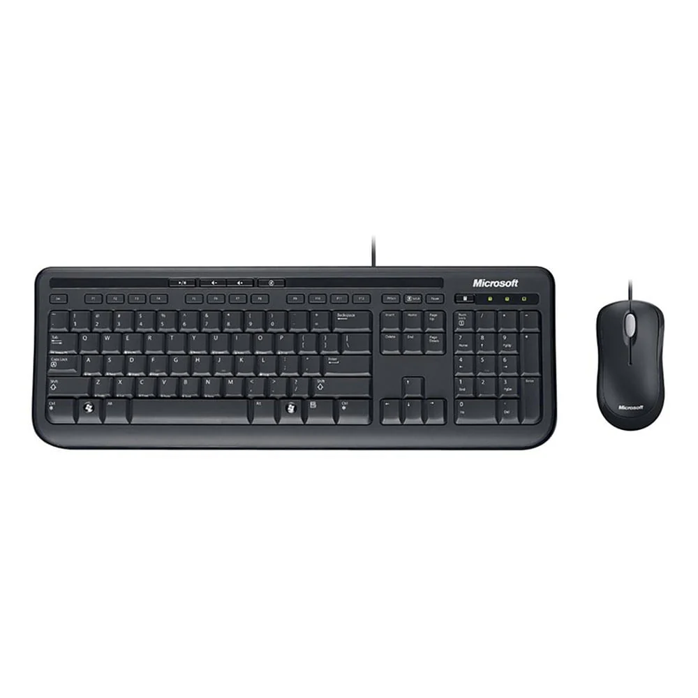 Teclado y Mouse Alámbricos Microsoft Para Computadora