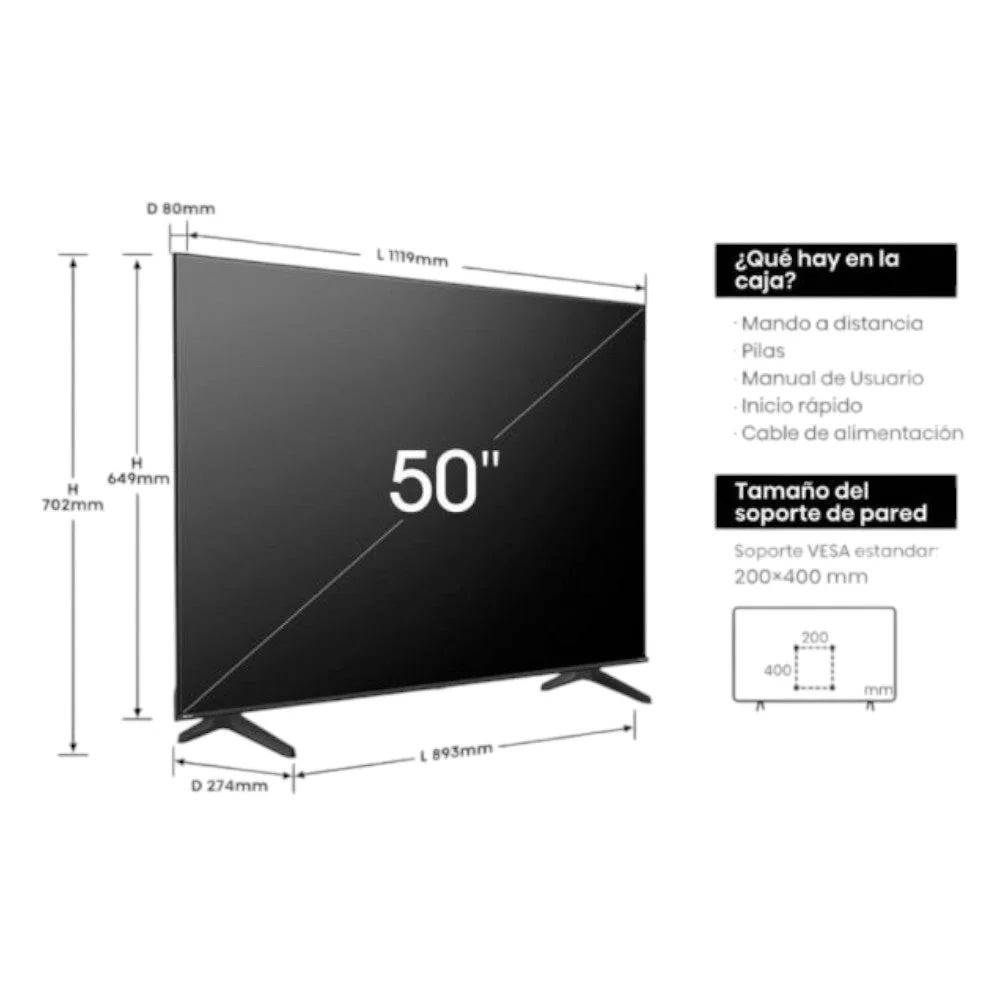 Televisor Hisense 50" UHD Smart - Image 5