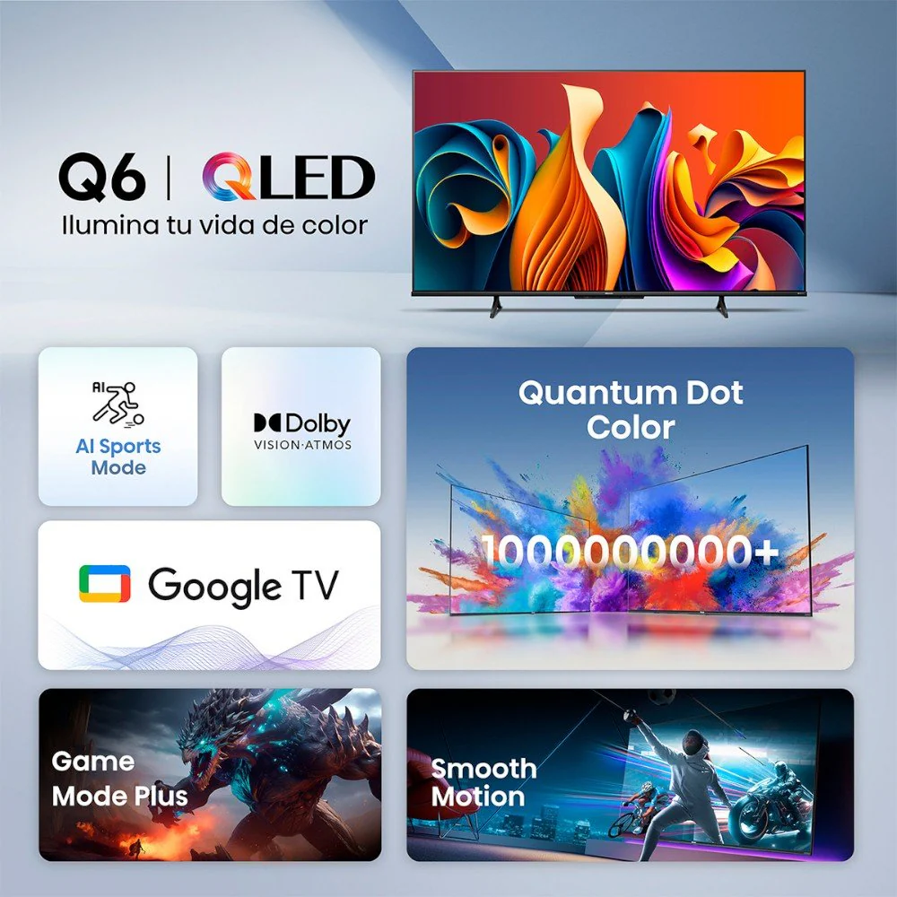 Televisor Hisense 55" | Smart TV | QLED | 55Q6N - Image 5