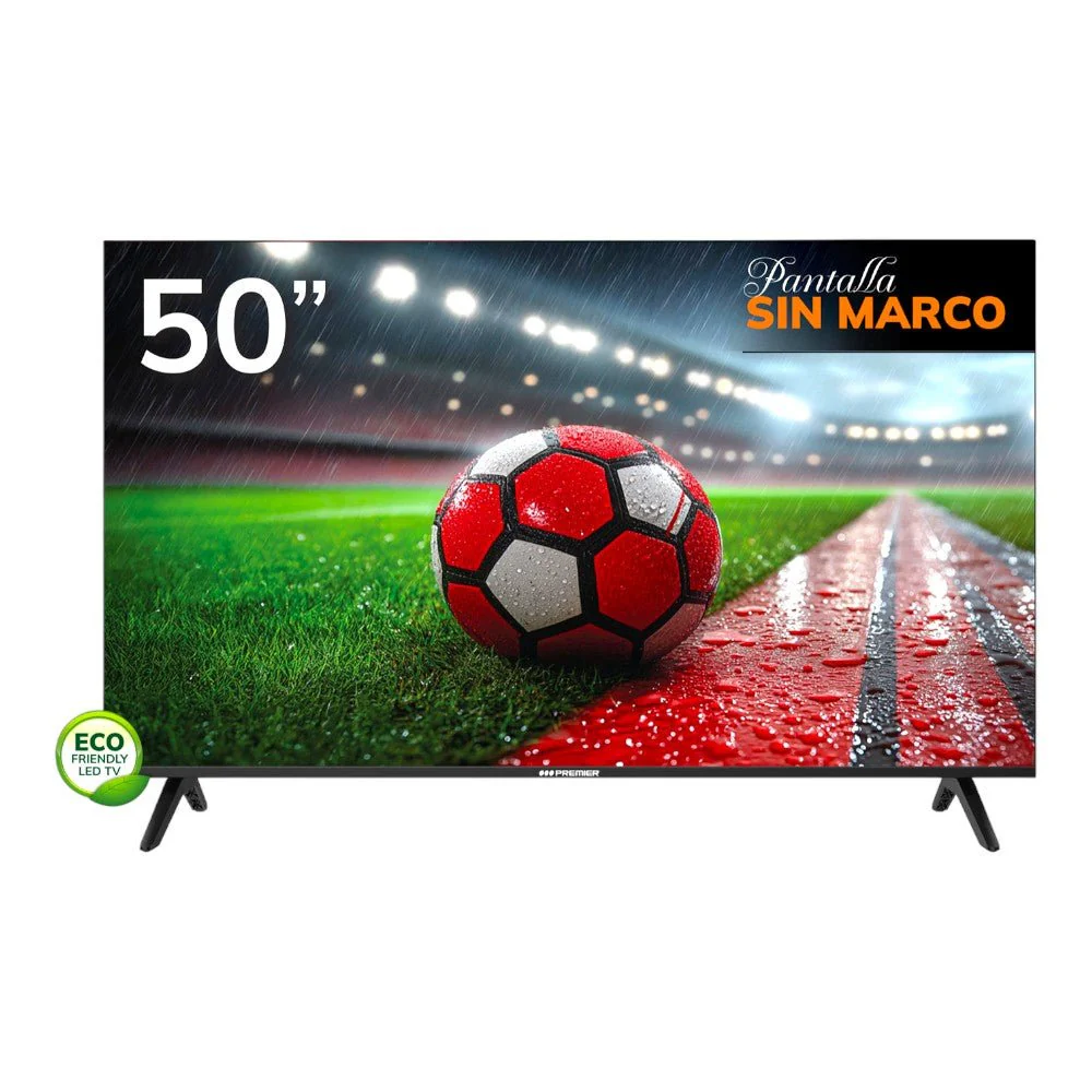 Televisor Premier 50" / QLED / GOOGLE TV / Sin Marco