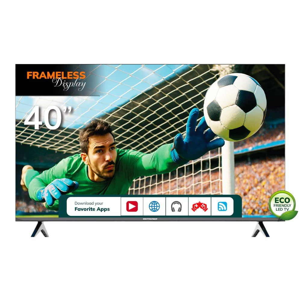 Televisor Premier de 40" / FHD Smart / DVB-T2 / Sin Marco