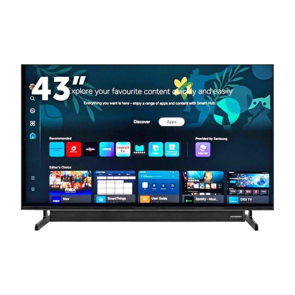 Televisor Premier de 43" / Tyzen / FHD Smart / DVB-T2 / Sin Marco