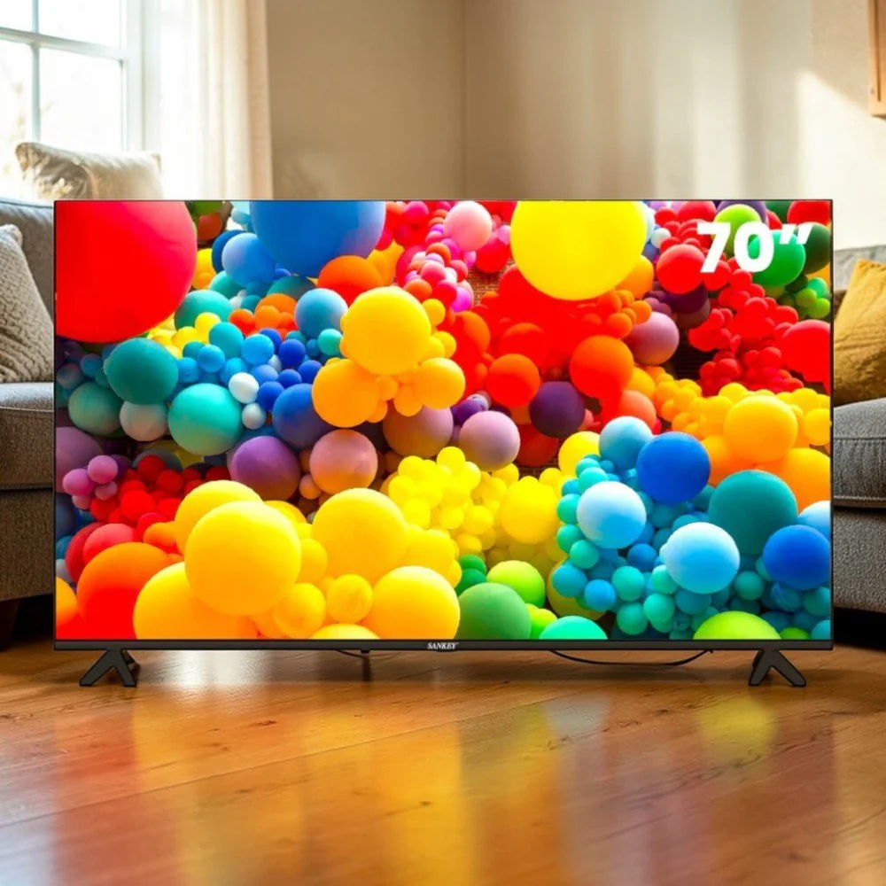 Televisor Sankey 70" / Smart Tv WhaleOs / Frameless / Dolby