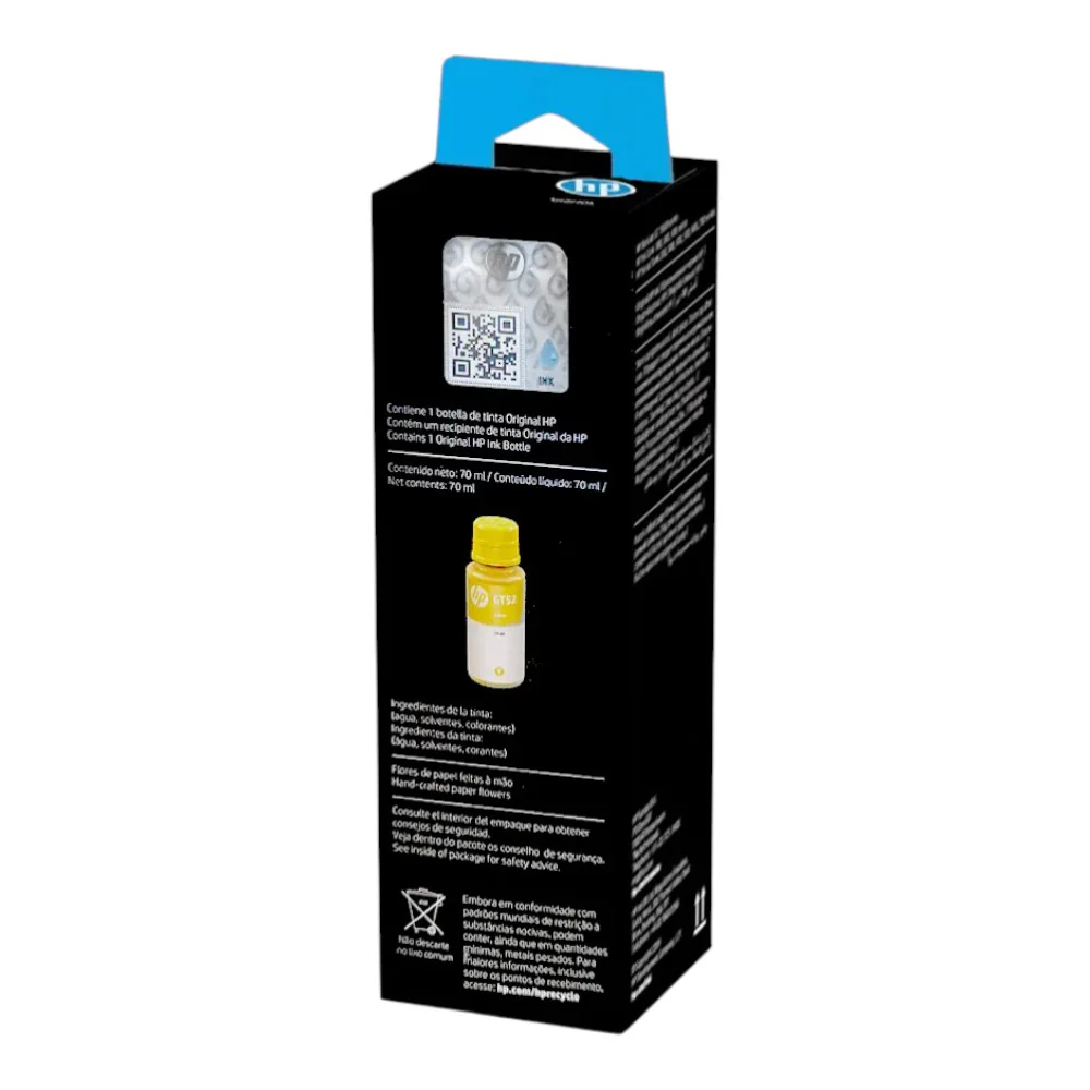 Tinta Para Impresora Hp Amarillo Gt52 - Image 3