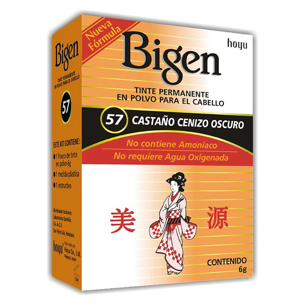 Tinte Bigen Permanente 57 Castaño Cenizo Oscuro